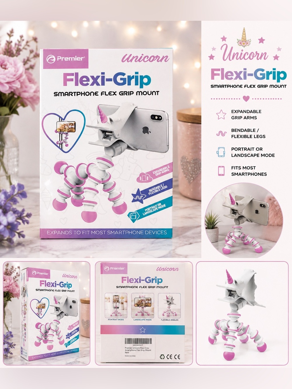 Premier Unicorn Flexi-Grip Smartphone Flex Grip Mount – New
